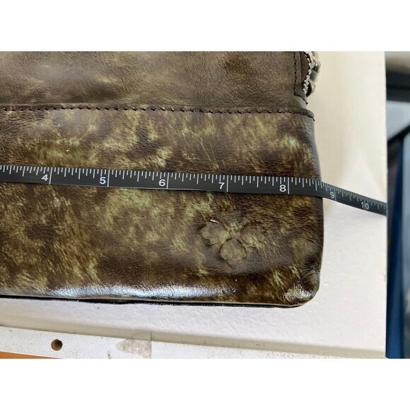 Patricia Nash Valerie Cassini Wristlet in Tooled Turquoise Leather Bohemian Chic - Picture 11 of 12